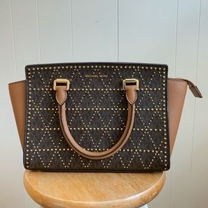 MICHAEL KORS Women’s Small Logo Brown Purse